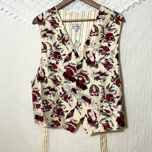 Nick and Nora Vest Women’s XL NWT Printed Waistcoat